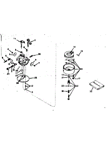 Carburetor No. 631535 parts for Craftsman Lawn & Garden Engine 143597012 from AppliancePartsPros.com