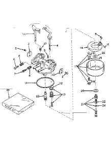 Carburetor parts for Craftsman Lawn & Garden Engine 143599012 from AppliancePartsPros.com