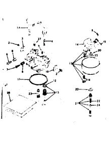 Carburetor parts for Craftsman Lawn & Garden Engine 143599052 from AppliancePartsPros.com