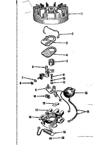 Magneto No. 27986 parts for Craftsman Lawn & Garden Engine 14360020 from AppliancePartsPros.com