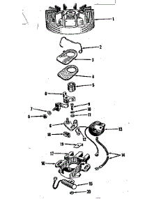 Magneto No. 27986 parts for Craftsman Lawn & Garden Engine 14360130 from AppliancePartsPros.com