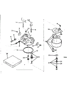 Carburetor parts for Craftsman Lawn & Garden Engine 143602092 from AppliancePartsPros.com