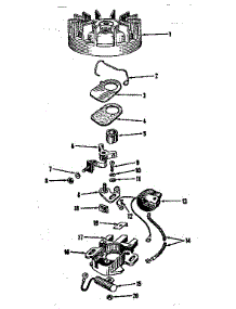 Magneto parts for Craftsman Lawn & Garden Engine 14360231 from AppliancePartsPros.com