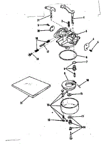 Carburetor parts for Craftsman Lawn & Garden Engine 14360231 from AppliancePartsPros.com