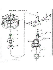 Magneto No. 27901 parts for Craftsman Lawn & Garden Engine 14360240 from AppliancePartsPros.com