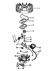 Magneto No.27986 parts for Craftsman Lawn & Garden Engine 14360330 from AppliancePartsPros.com