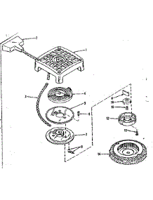 Rewind Starter No. 27860 parts for Craftsman Lawn & Garden Engine 14360330 from AppliancePartsPros.com
