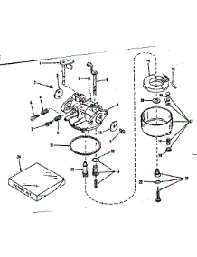 Carburetor No. 29505 (Lmg-141) parts for Craftsman Lawn & Garden Engine 14360401 from AppliancePartsPros.com