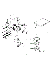 Carburetor parts for Craftsman Lawn & Garden Engine 143604012 from AppliancePartsPros.com
