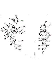 Carburetor parts for Craftsman Lawn & Garden Engine 143606042 from AppliancePartsPros.com