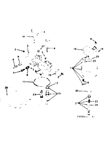 Carburetor parts for Craftsman Lawn & Garden Engine 143608012 from AppliancePartsPros.com
