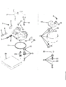 Carburetor parts for Craftsman Lawn & Garden Engine 143609042 from AppliancePartsPros.com
