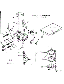 Carburetor parts for Craftsman Lawn & Garden Engine 143611112 from AppliancePartsPros.com