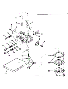Carburetor parts for Craftsman Lawn & Garden Engine 143614082 from AppliancePartsPros.com
