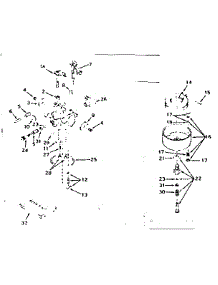 Carburetor parts for Craftsman Lawn & Garden Engine 143617022 from AppliancePartsPros.com