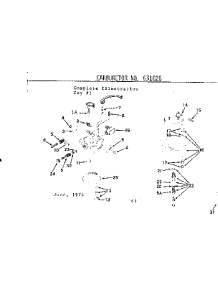 Carburetor parts for Craftsman Lawn & Garden Engine 143617032 from AppliancePartsPros.com