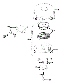 Rewind Starter parts for Craftsman Lawn & Garden Engine 143621022 from AppliancePartsPros.com