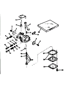 Carburetor parts for Craftsman Lawn & Garden Engine 143621062 from AppliancePartsPros.com