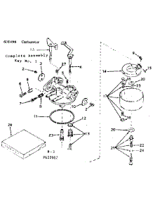 Carburetor parts for Craftsman Lawn & Garden Engine 143622012 from AppliancePartsPros.com