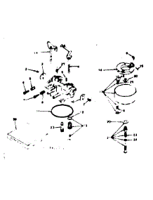 Carburetor parts for Craftsman Lawn & Garden Engine 143622102 from AppliancePartsPros.com
