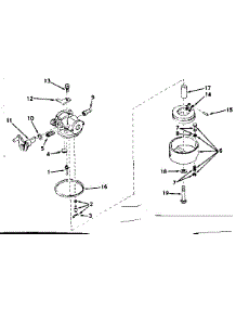 Carburetor No. 631655 parts for Craftsman Lawn & Garden Engine 143626012 from AppliancePartsPros.com