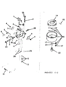 Carburetor parts for Craftsman Lawn & Garden Engine 143626052 from AppliancePartsPros.com