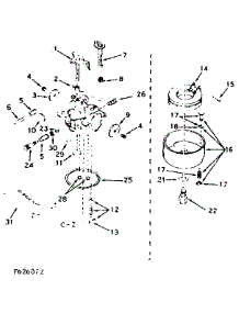 Carburetor parts for Craftsman Lawn & Garden Engine 143626072 from AppliancePartsPros.com
