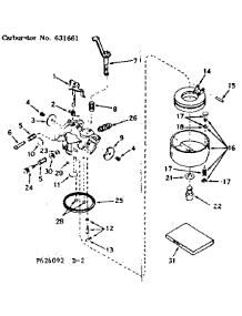 Carburetor parts for Craftsman Lawn & Garden Engine 143626092 from AppliancePartsPros.com