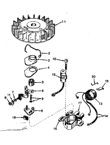 Magneto No. 610689A parts for Craftsman Lawn & Garden Engine 143626122 from AppliancePartsPros.com