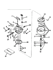 Carburetor No. 631454 parts for Craftsman Lawn & Garden Engine 143626122 from AppliancePartsPros.com
