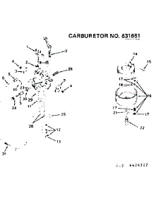 Carburetor parts for Craftsman Lawn & Garden Engine 143626222 from AppliancePartsPros.com