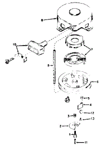 Rewind Starter No. 590473 parts for Craftsman Lawn & Garden Engine 143626292 from AppliancePartsPros.com