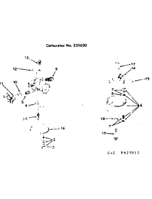 Carburetor parts for Craftsman Lawn & Garden Engine 143627012 from AppliancePartsPros.com