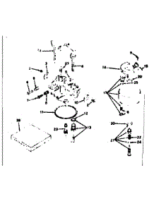 Carburetor parts for Craftsman Lawn & Garden Engine 143629012 from AppliancePartsPros.com