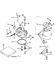 Carburetor parts for Craftsman Lawn & Garden Engine 143629032 from AppliancePartsPros.com