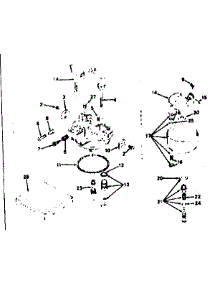 Carburetor parts for Craftsman Lawn & Garden Engine 143629052 from AppliancePartsPros.com