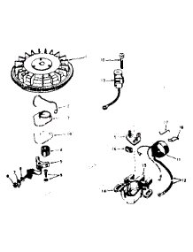 Magneto parts for Craftsman Lawn & Garden Engine 143635032 from AppliancePartsPros.com