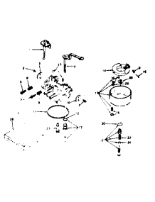 Carburetor parts for Craftsman Lawn & Garden Engine 143636012 from AppliancePartsPros.com