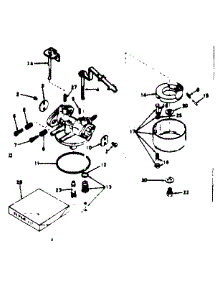 Carburetor 631712 parts for Craftsman Lawn & Garden Engine 143636042 from AppliancePartsPros.com
