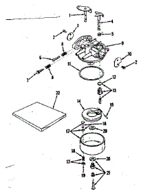Carburetor No. 28860 parts for Craftsman Lawn & Garden Engine 14364000 from AppliancePartsPros.com