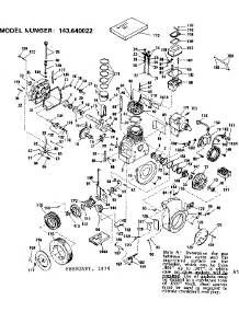 Engine parts for Craftsman Lawn & Garden Engine 143640022 from AppliancePartsPros.com