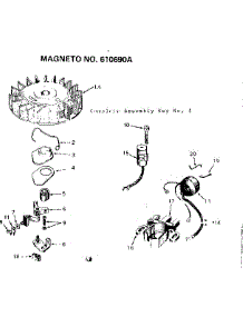 Magneto parts for Craftsman Lawn & Garden Engine 143641042 from AppliancePartsPros.com