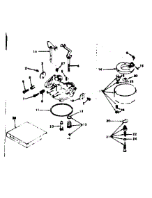 Carburetor parts for Craftsman Lawn & Garden Engine 143642012 from AppliancePartsPros.com