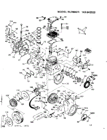 Engine parts for Craftsman Lawn & Garden Engine 143642022 from AppliancePartsPros.com