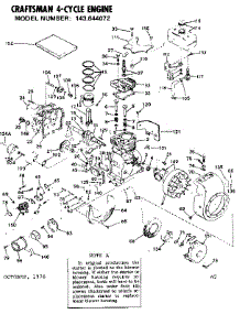 Replacement Parts parts for Craftsman Lawn & Garden Engine 143644072 from AppliancePartsPros.com