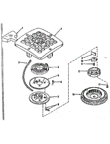 Rewind Starter No. 27937 parts for Craftsman Walk-Behind Lawn Mower 14364500 from AppliancePartsPros.com