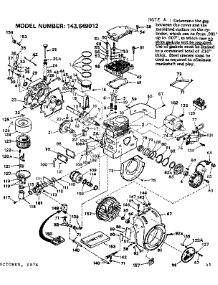 Engine parts for Craftsman Lawn & Garden Engine 143649012 from AppliancePartsPros.com