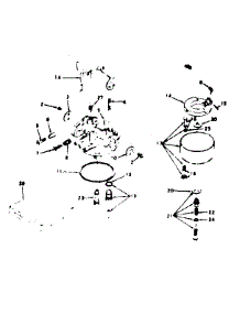 Carburetor parts for Craftsman Lawn & Garden Engine 143649022 from AppliancePartsPros.com
