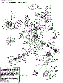Engine parts for Craftsman Lawn & Garden Engine 143650022 from AppliancePartsPros.com