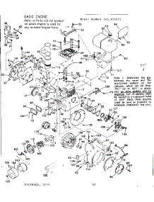 Engine parts for Craftsman Lawn & Garden Engine 143652032 from AppliancePartsPros.com
